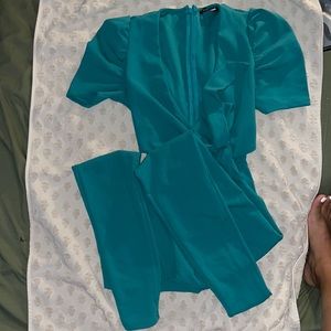 1 fashion nova ISIA TWIST FRONT JUMPSUIT